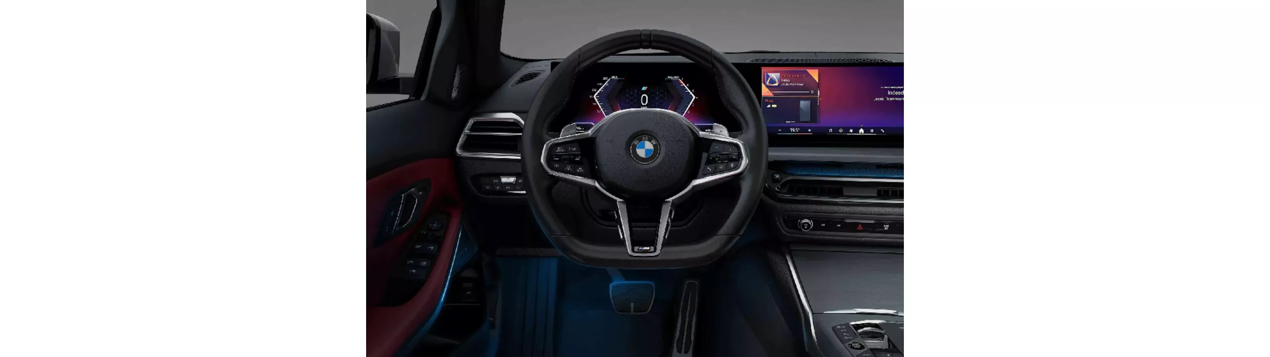 全新BMW 3系列Touring，M Nappa真皮平底方向盤