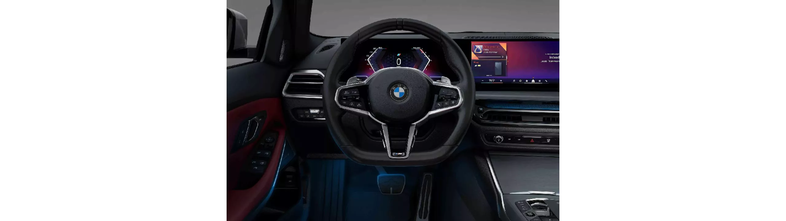 全新BMW 3系列Touring，M Nappa真皮平底方向盤