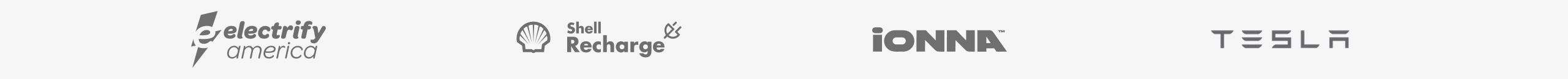 The  logos of BMWCharging Network providers