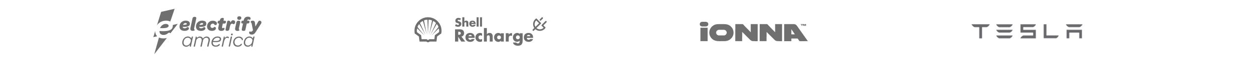 The logos of BMW ChargingNetwork providers