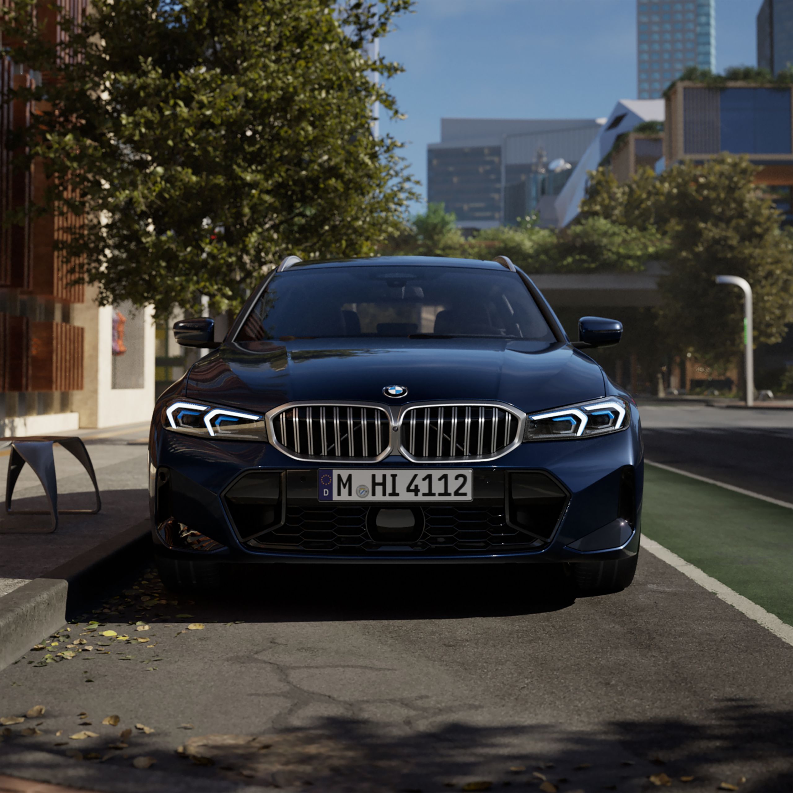 全新BMW 3系列Touring，BMW飾光水箱護罩