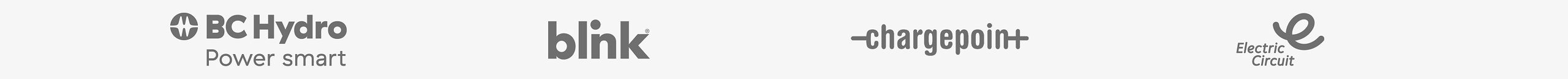 The  logos of BMWCharging Network providers