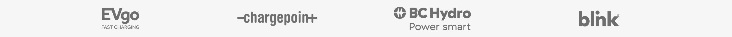 The  logos of BMWCharging Network providers