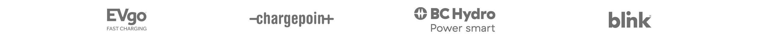 The logos of BMW ChargingNetwork providers