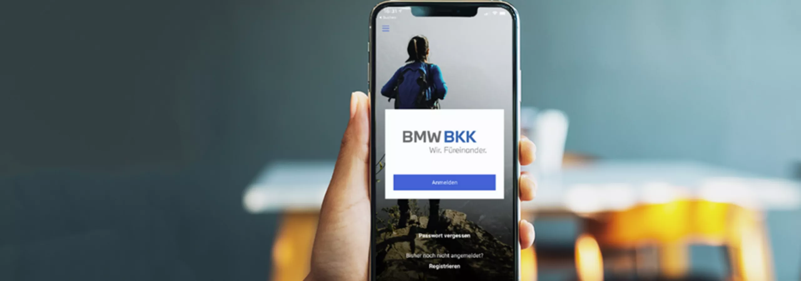 Screenshot der BMW BKK App