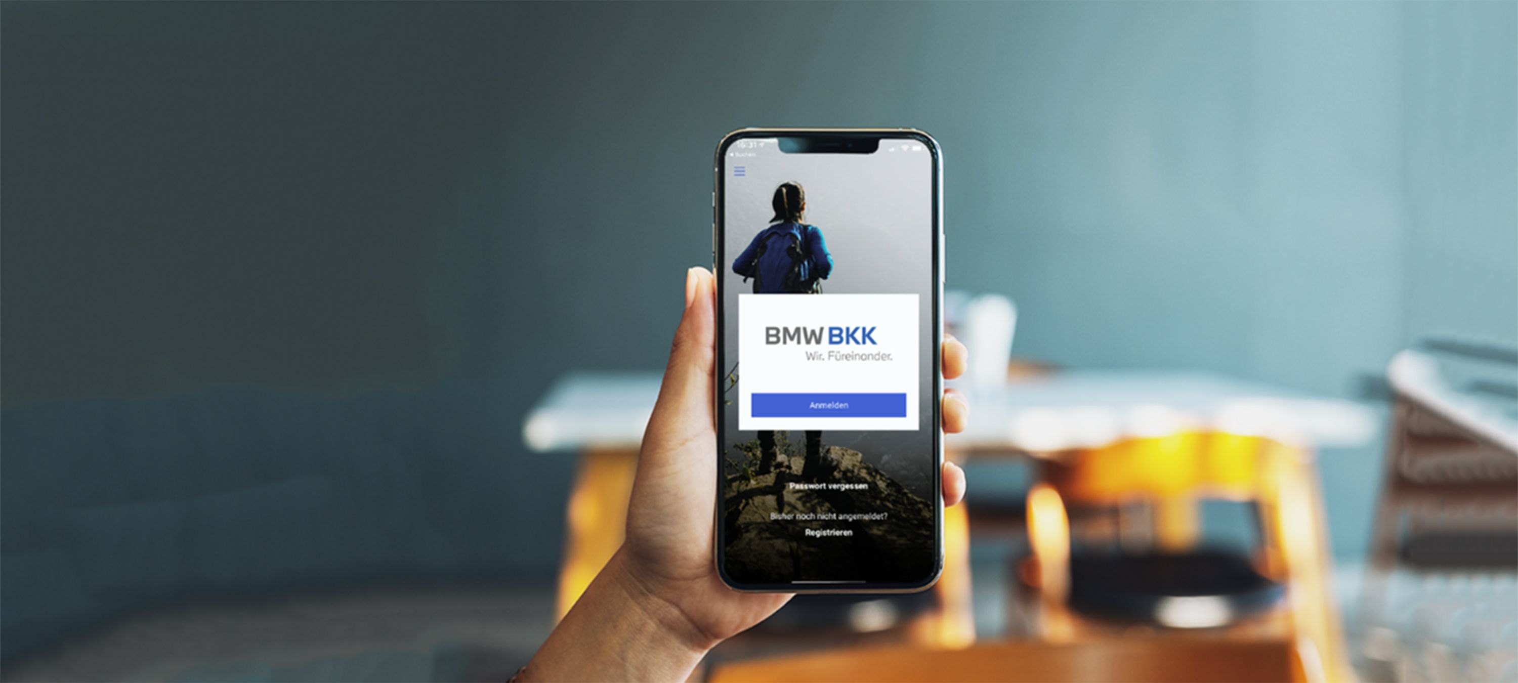 Screenshot der BMW BKK App