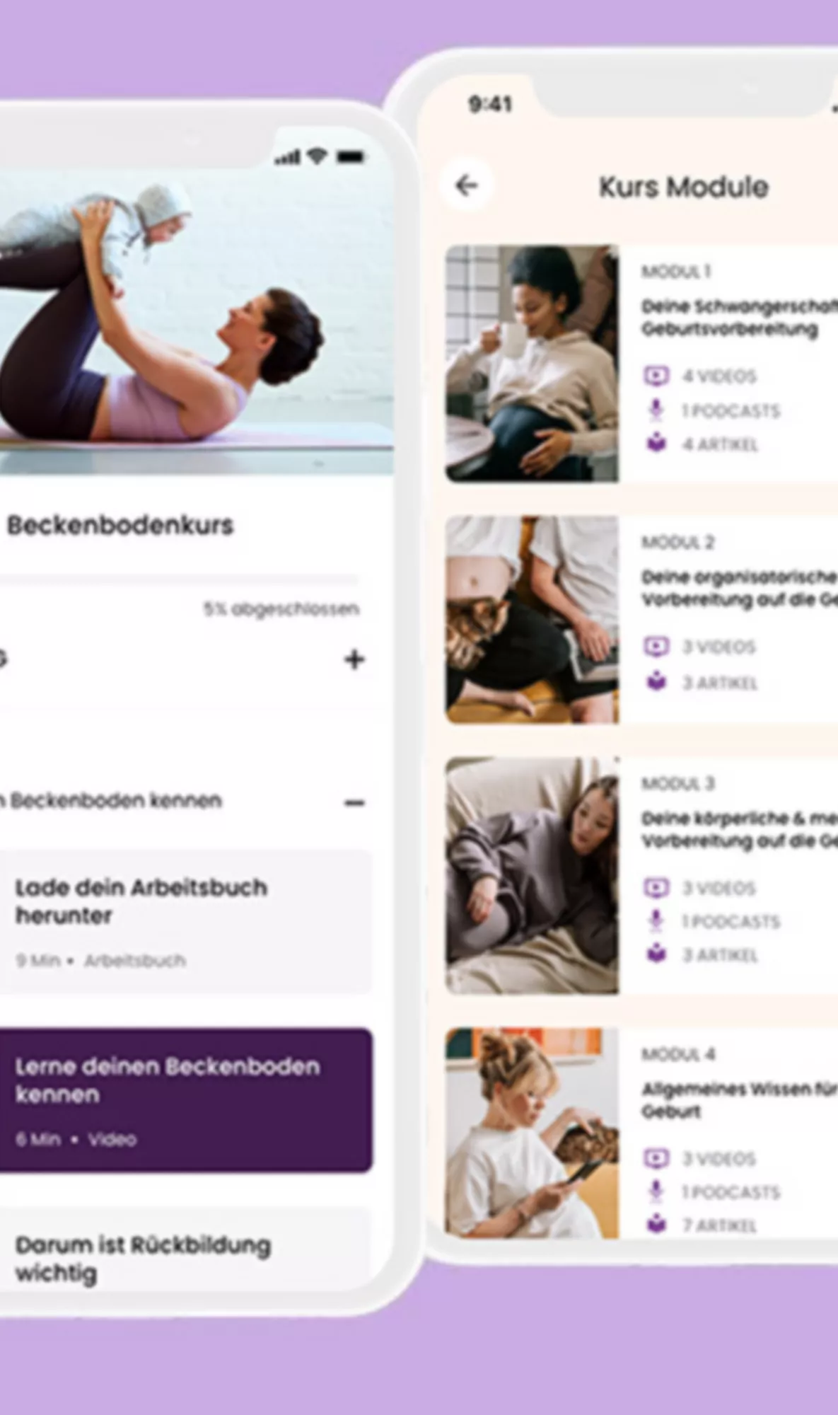 Online-Rückbildung mit Keleya