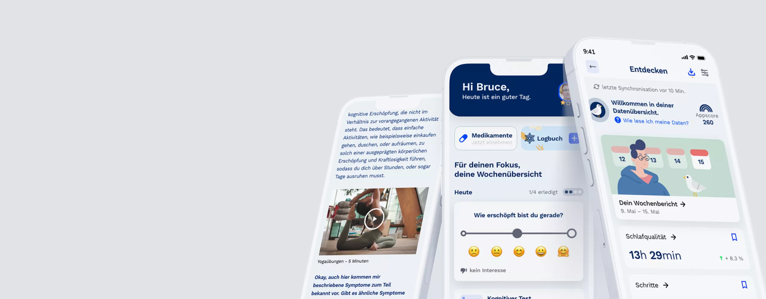 Darstellung der Funktionen der Fimo-App