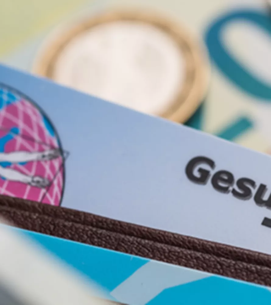 Geldbeutel mit Gesundheitskarte