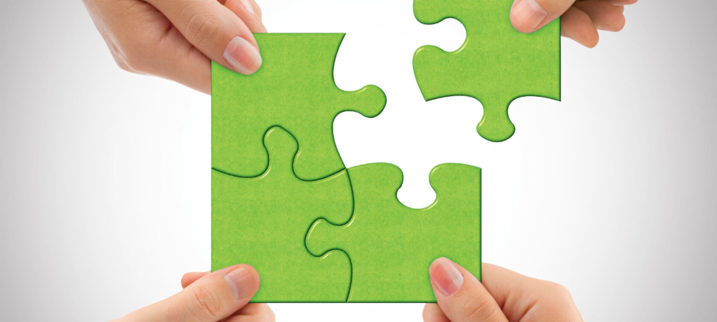 Grünes Puzzle