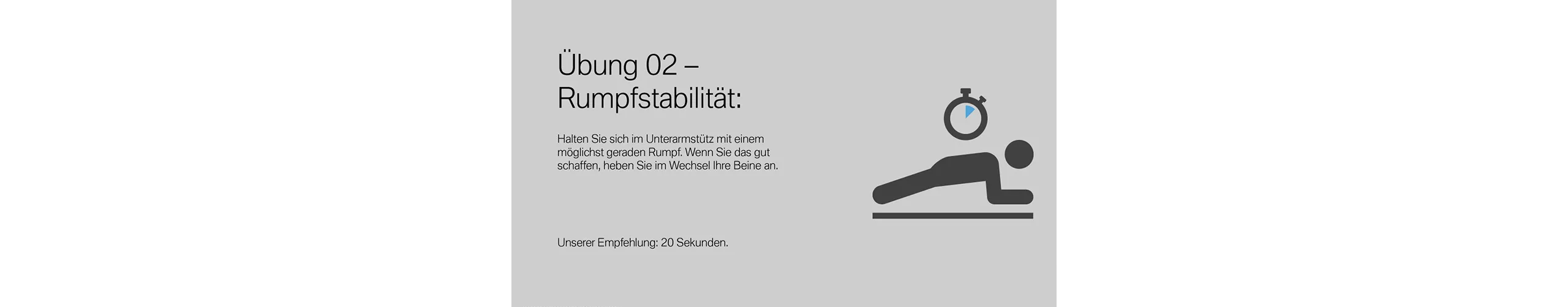 Übung Rumpfstabilität