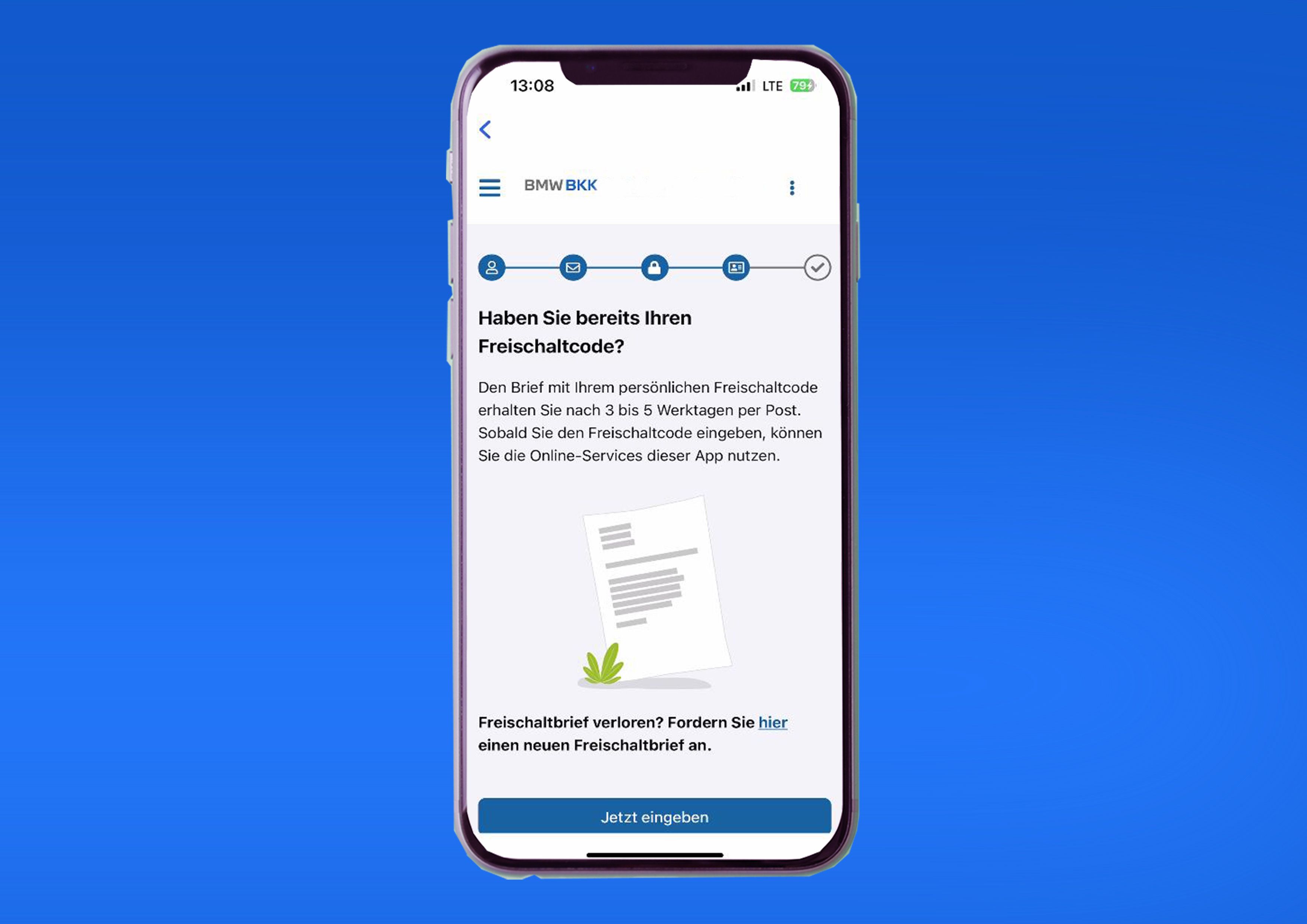"Jetzt eingeben" klicken