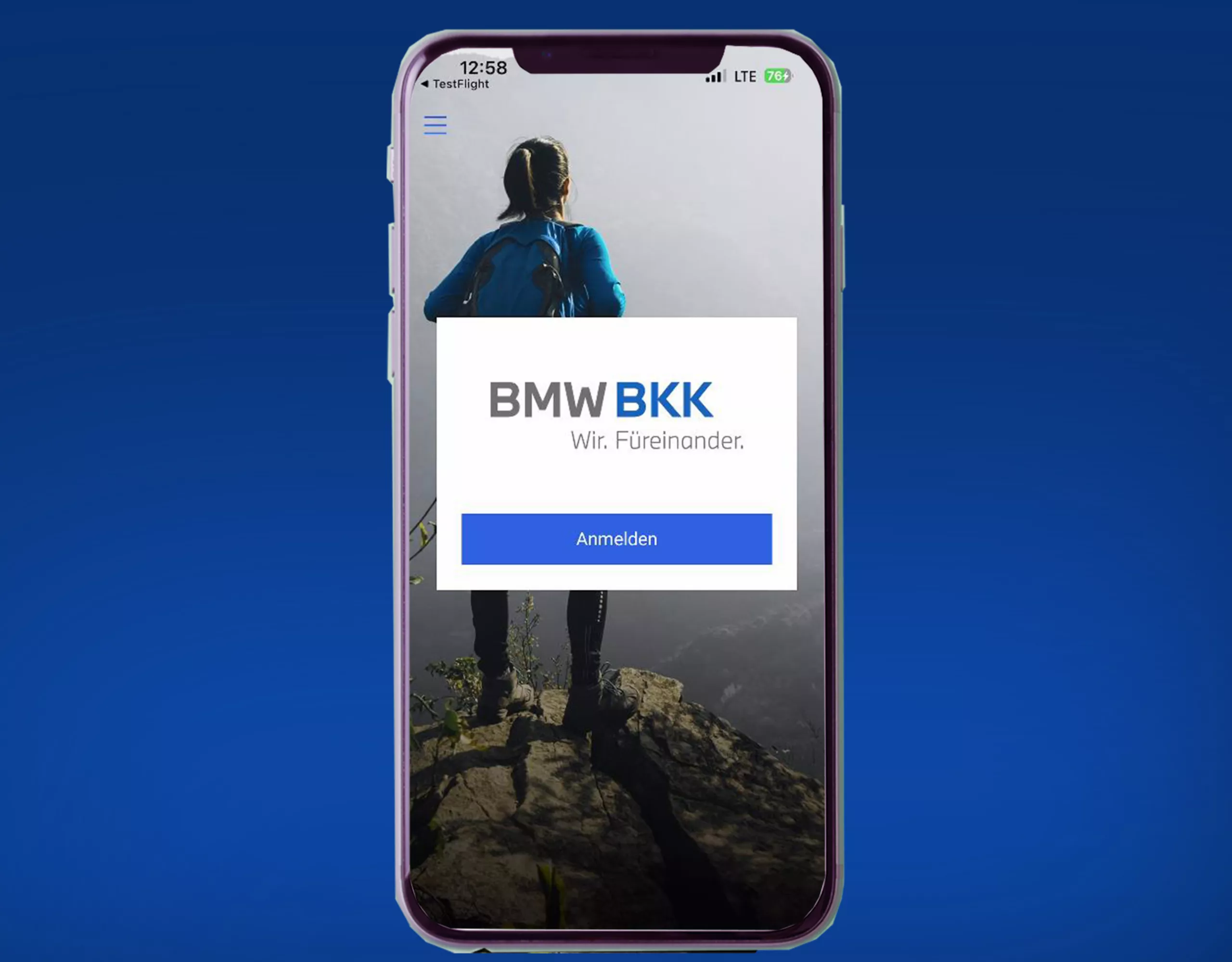 BMW BKK App Startseite