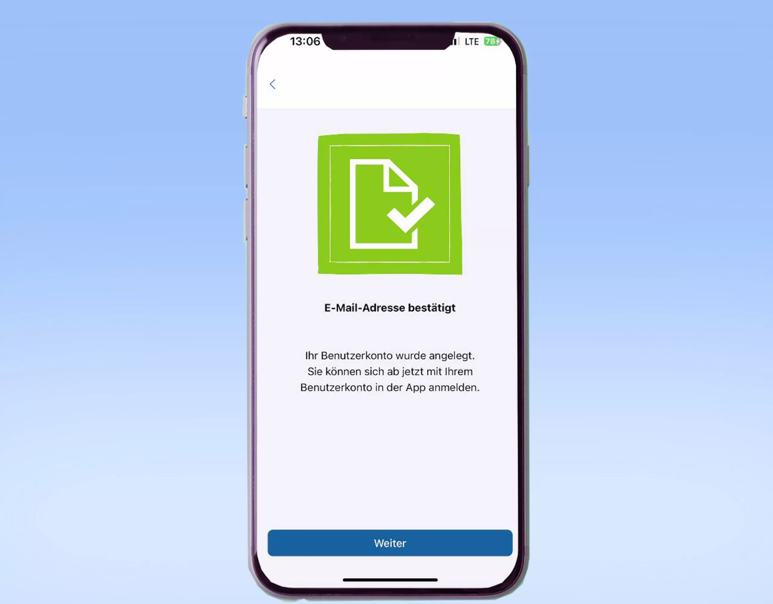 E-Mail Adresse bestätigt