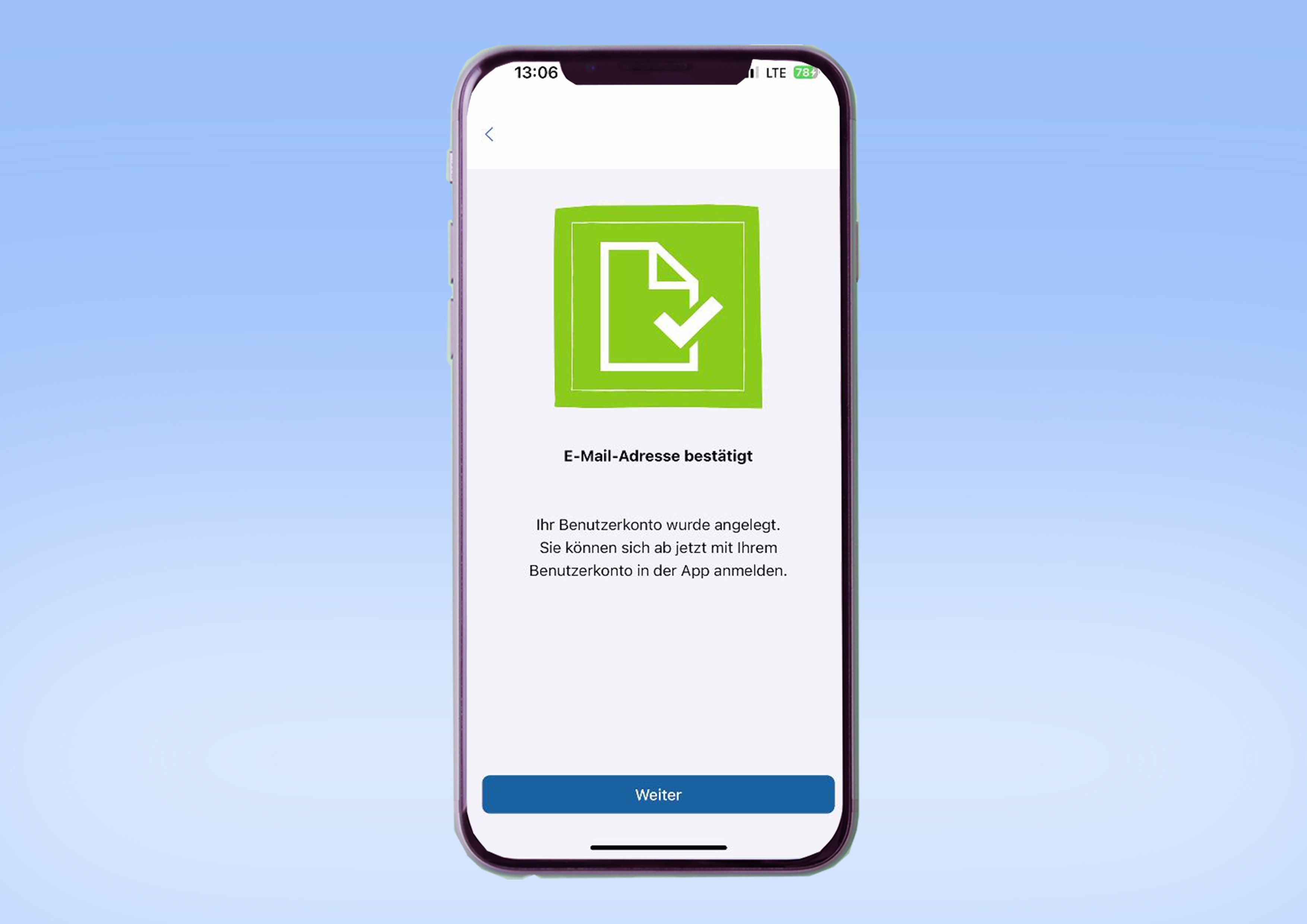 E-Mail Adresse bestätigt