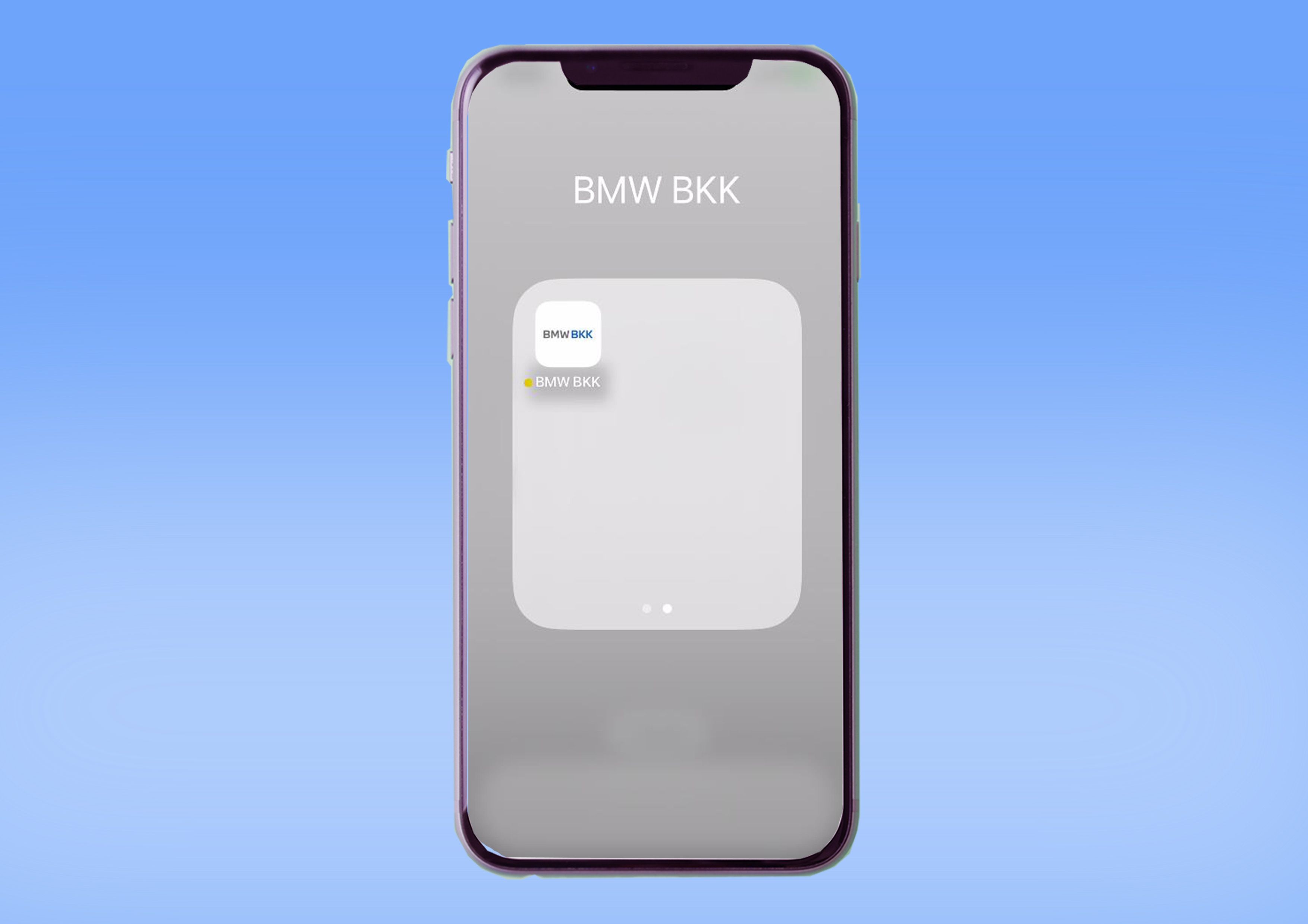 Zurück in die BMW BKK App wechseln