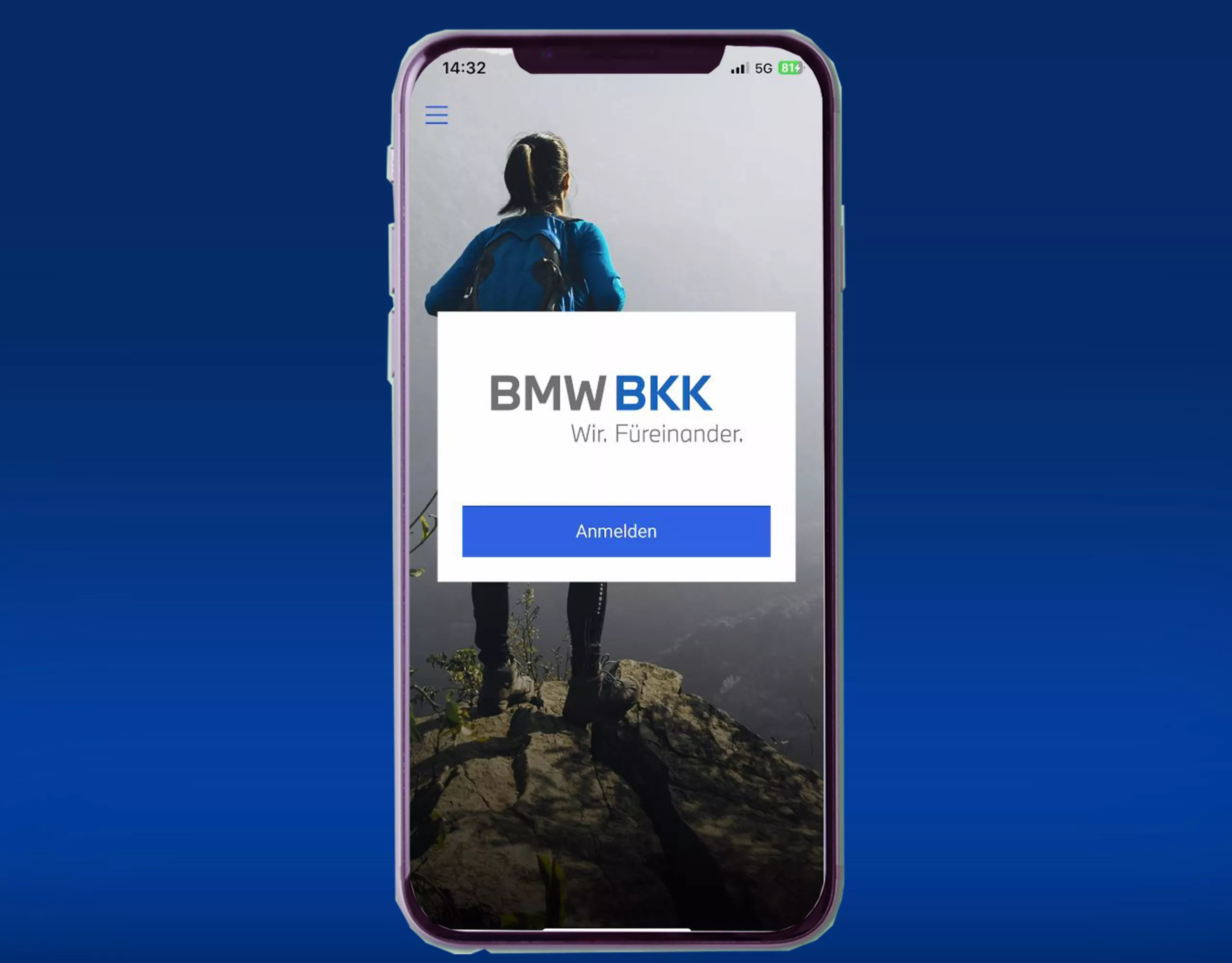 Anmelden in BMW BKK App