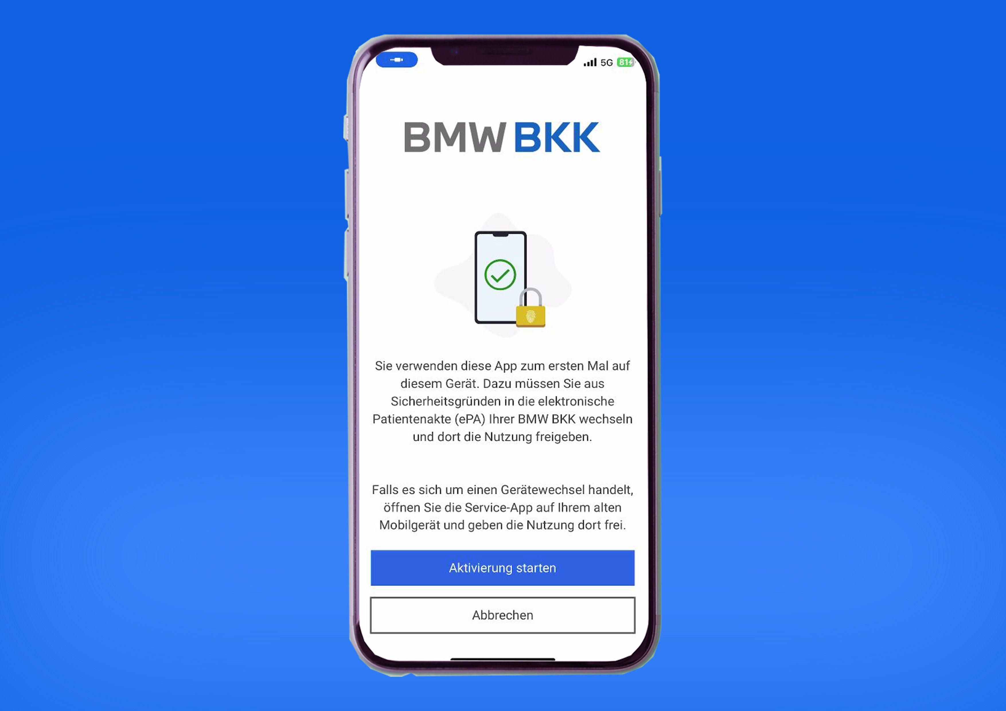 "Aktivierung starten"