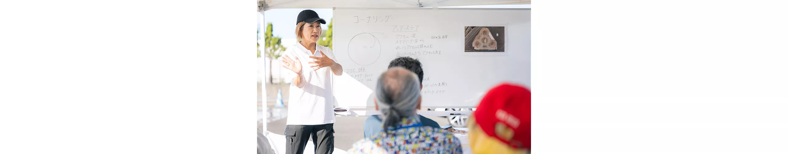 敢えてスピンさせることで、コーナリングの限界を知る。