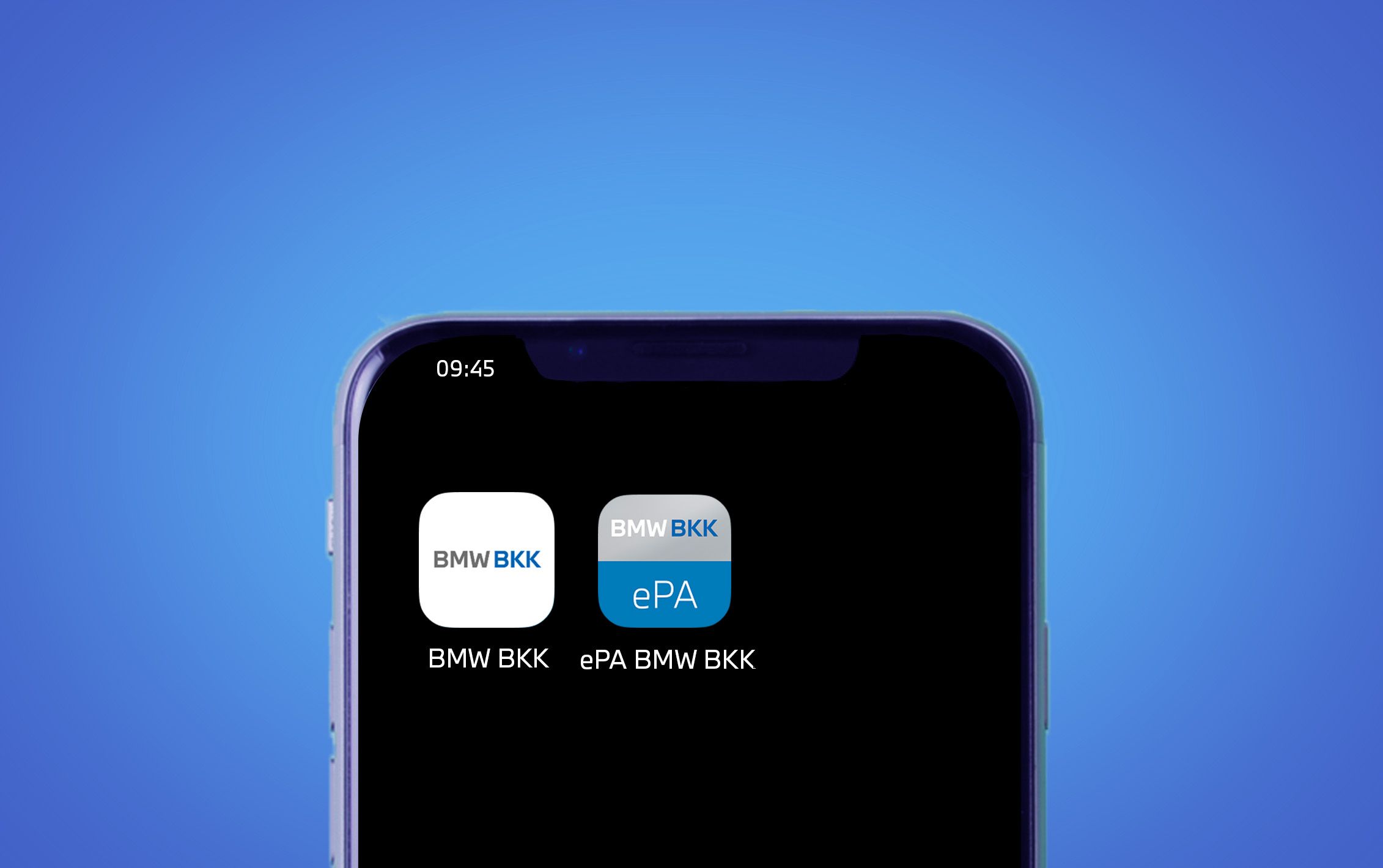 Handy mit BMW BKK App und ePA-App