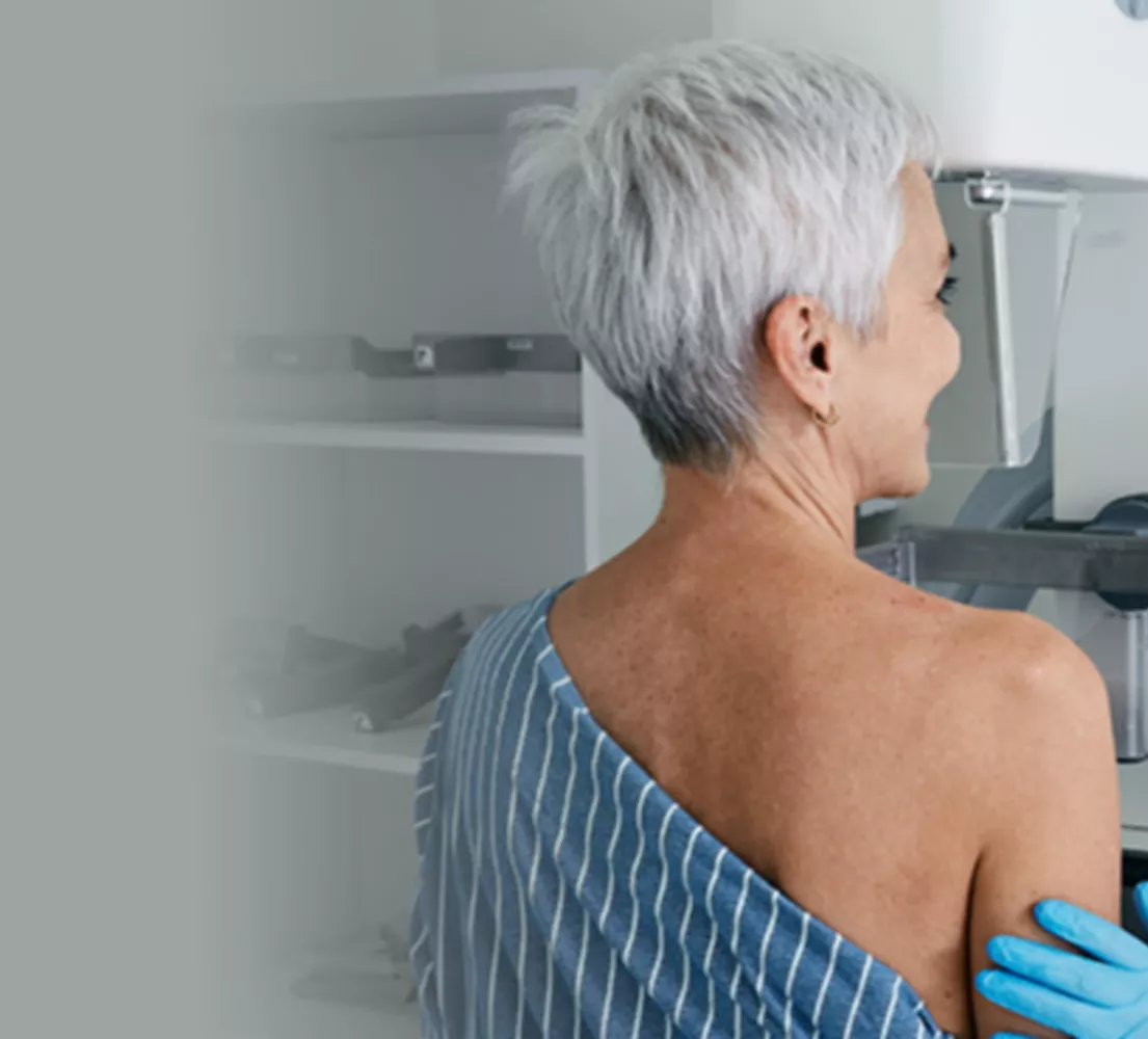 Mammograhie-Screening einer Frau