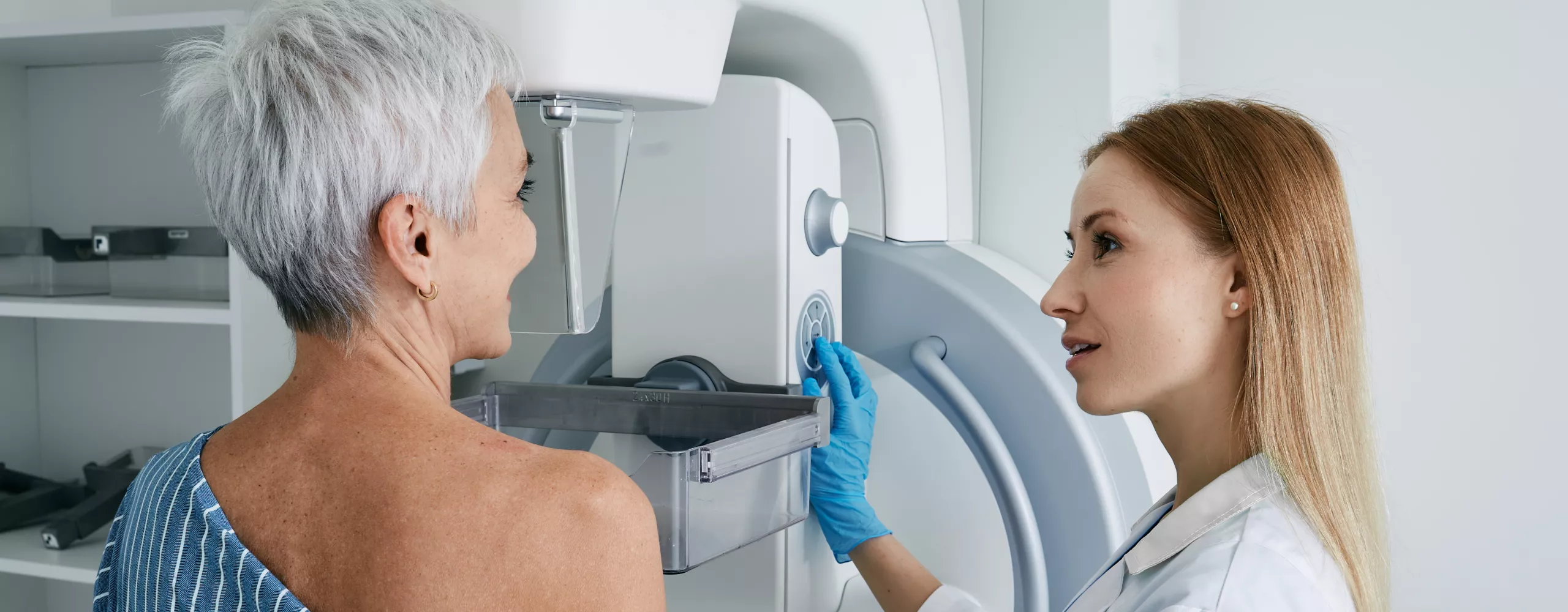 Frau im Mammographie-Screening