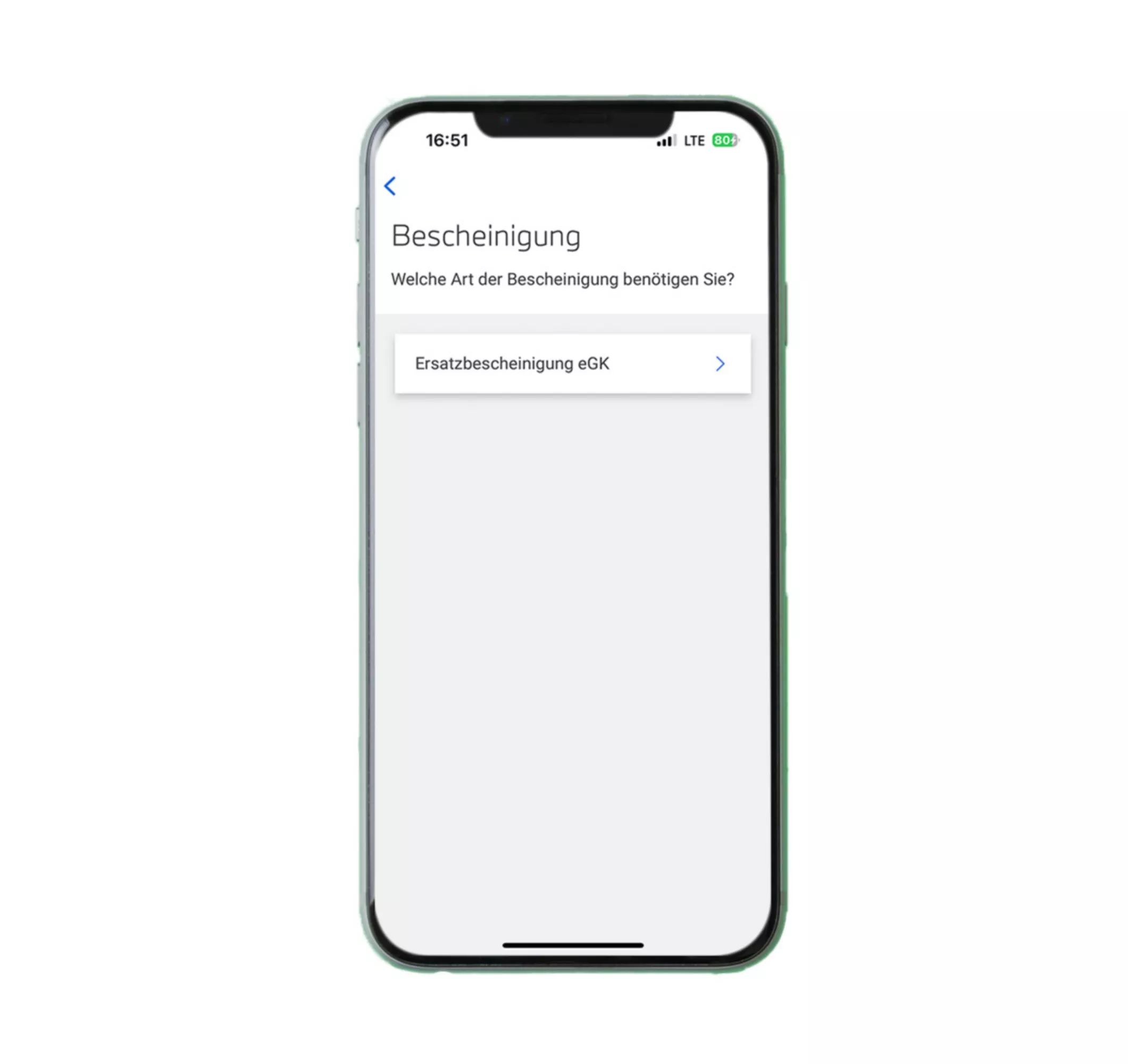 Mockup elektronische Ersatzbescheinigung als PDF herunterladen