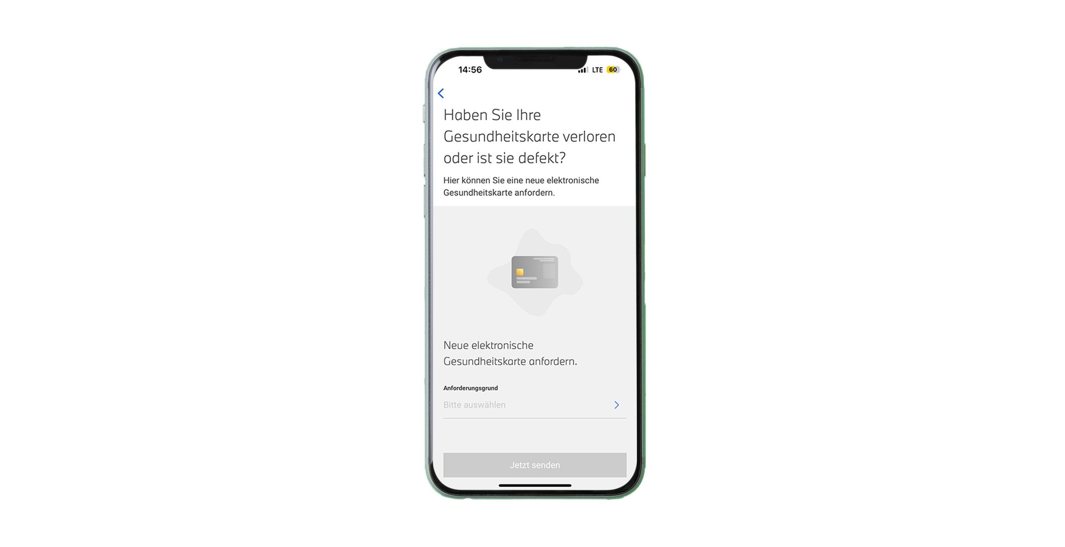 Mockup elektronische Ersatzbescheinigung als PDF herunterladen