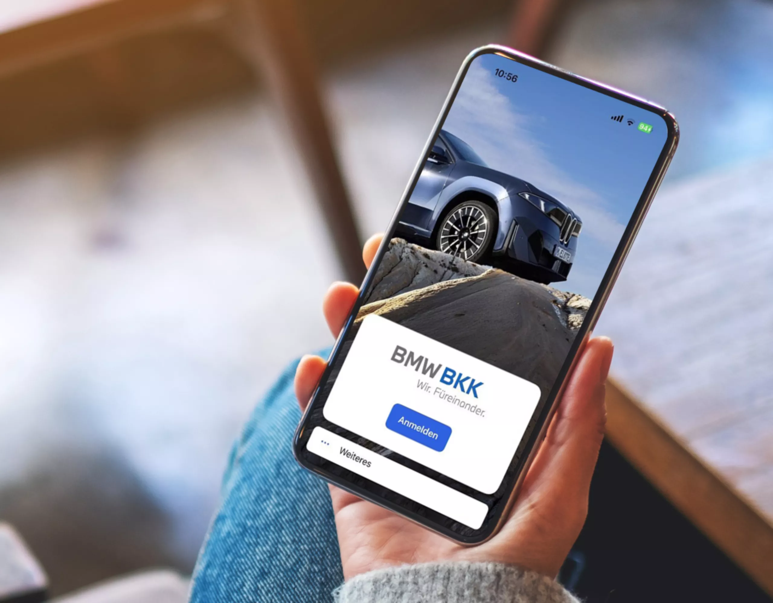 BMW BKK App am Handy