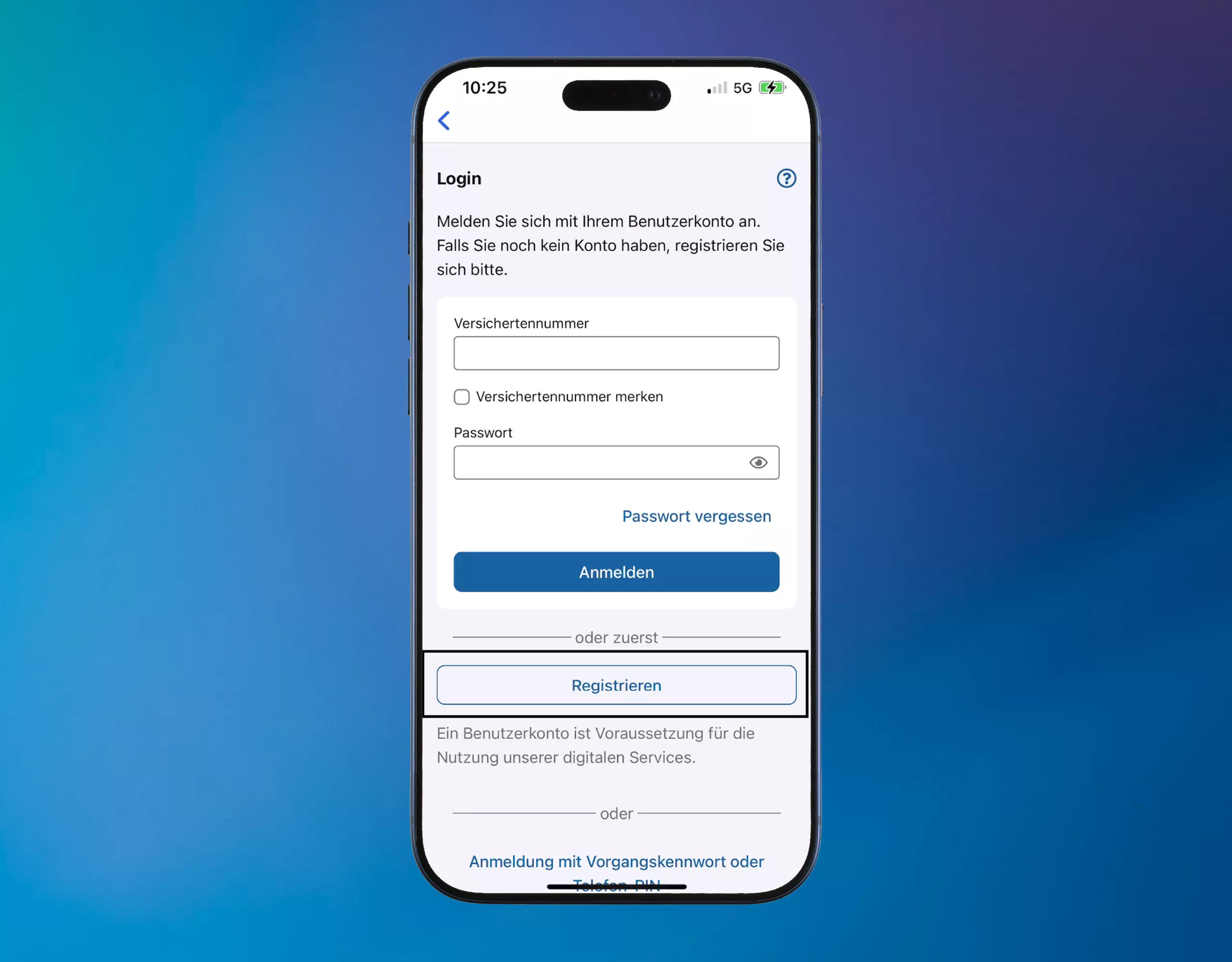 BMW BKK App Registrierung