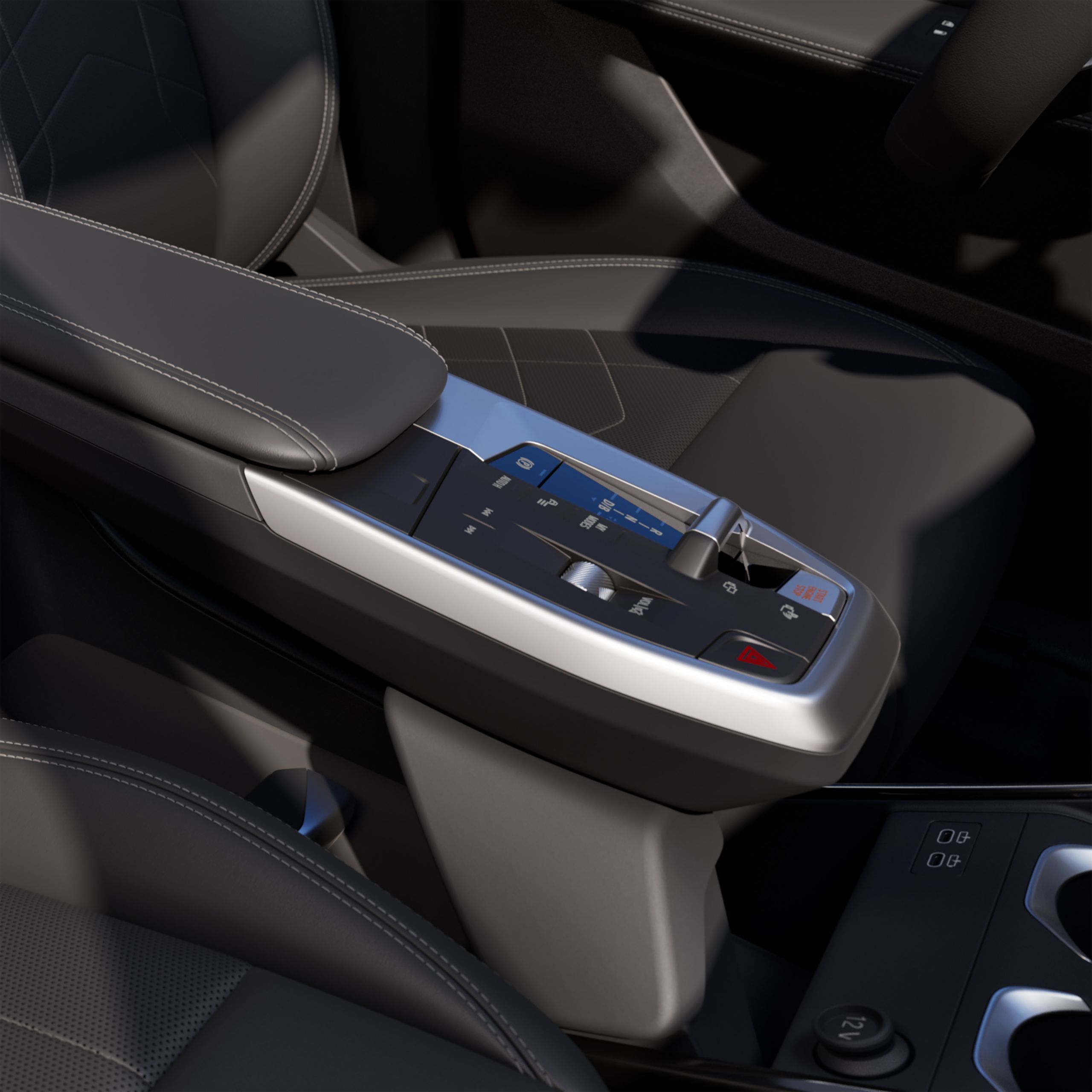 BMW iX1純電運動休旅，BMW懸浮式中央鞍座
