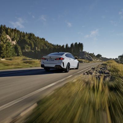 BMW M2 Gran Coupé white rear view