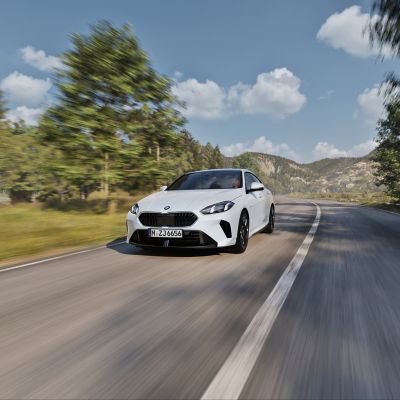 BMW M2 Gran Coupé white front view