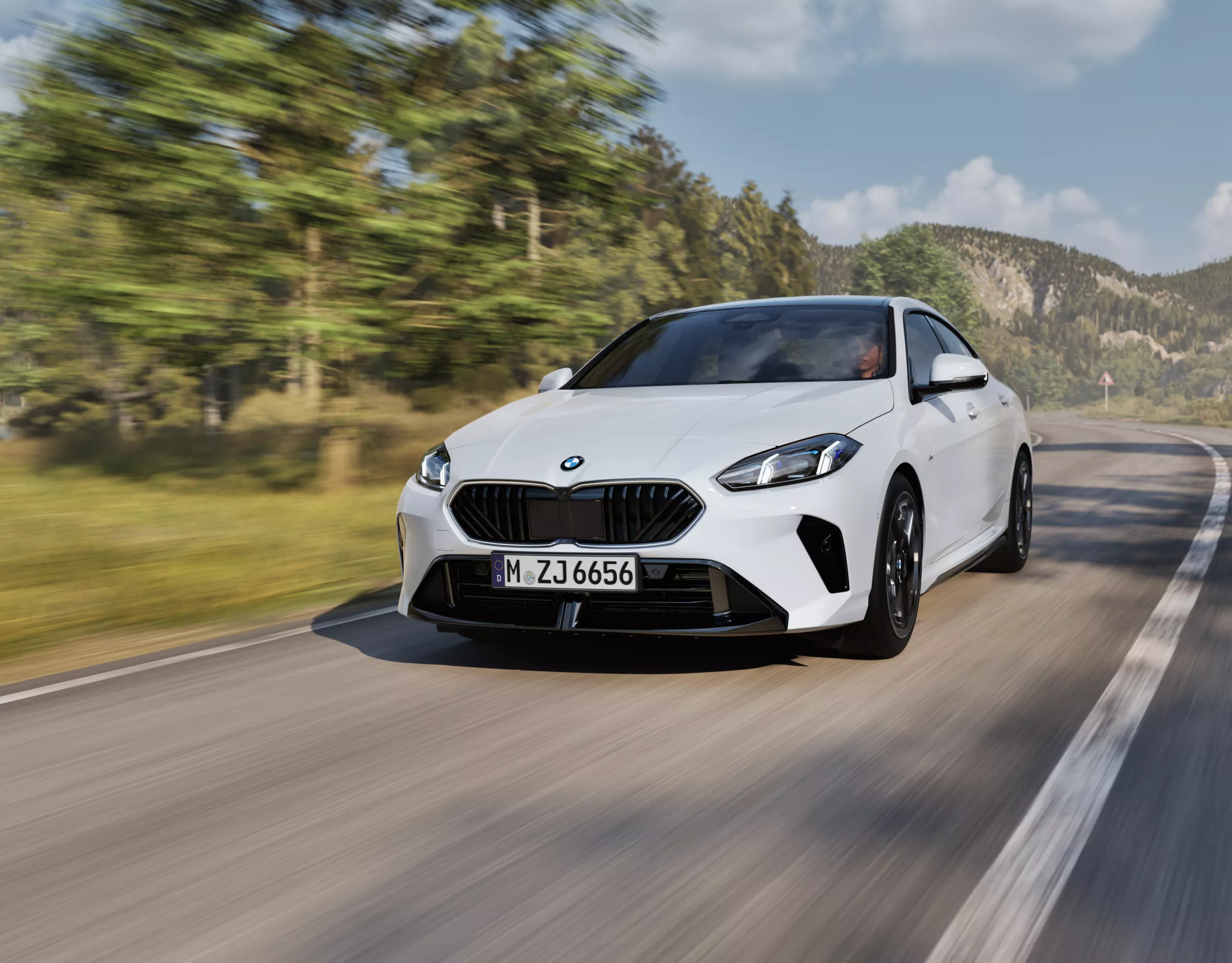 BMW M2 Gran Coupé white front view