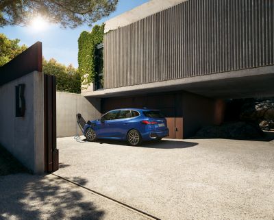 BMW 2 Series Active Tourer Plug-in Hybrid blue rear view