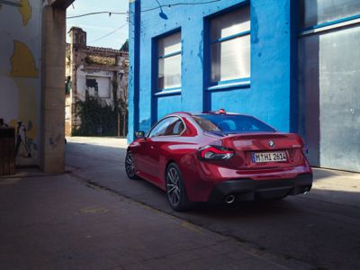 BMW 2 Series Coupé red rear view
