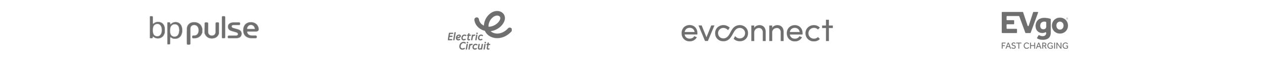 The logos of BMW ChargingNetwork providers