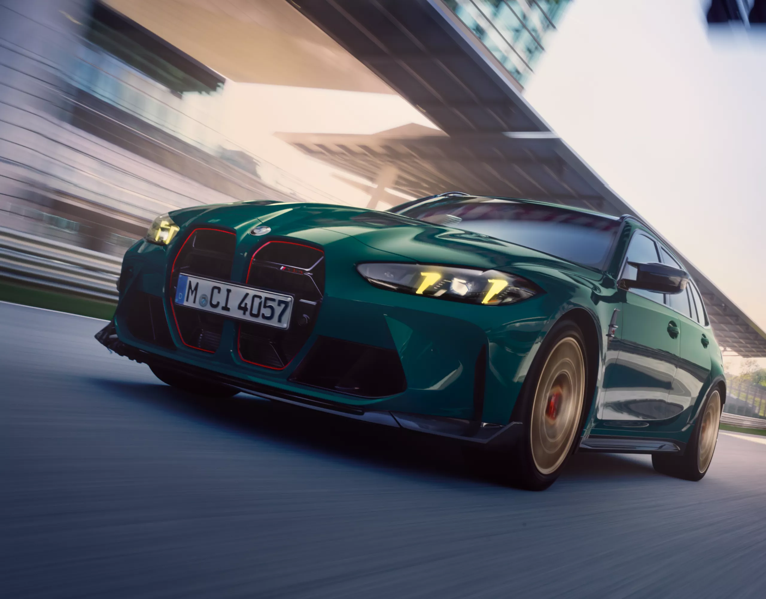 BMW 3 Series Touring M Models green front view 