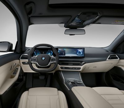 BMW 3 Series Sedan Plug-in Hybrid black interior 