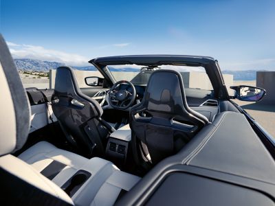 BMW M4 Competition Convertible pink interior