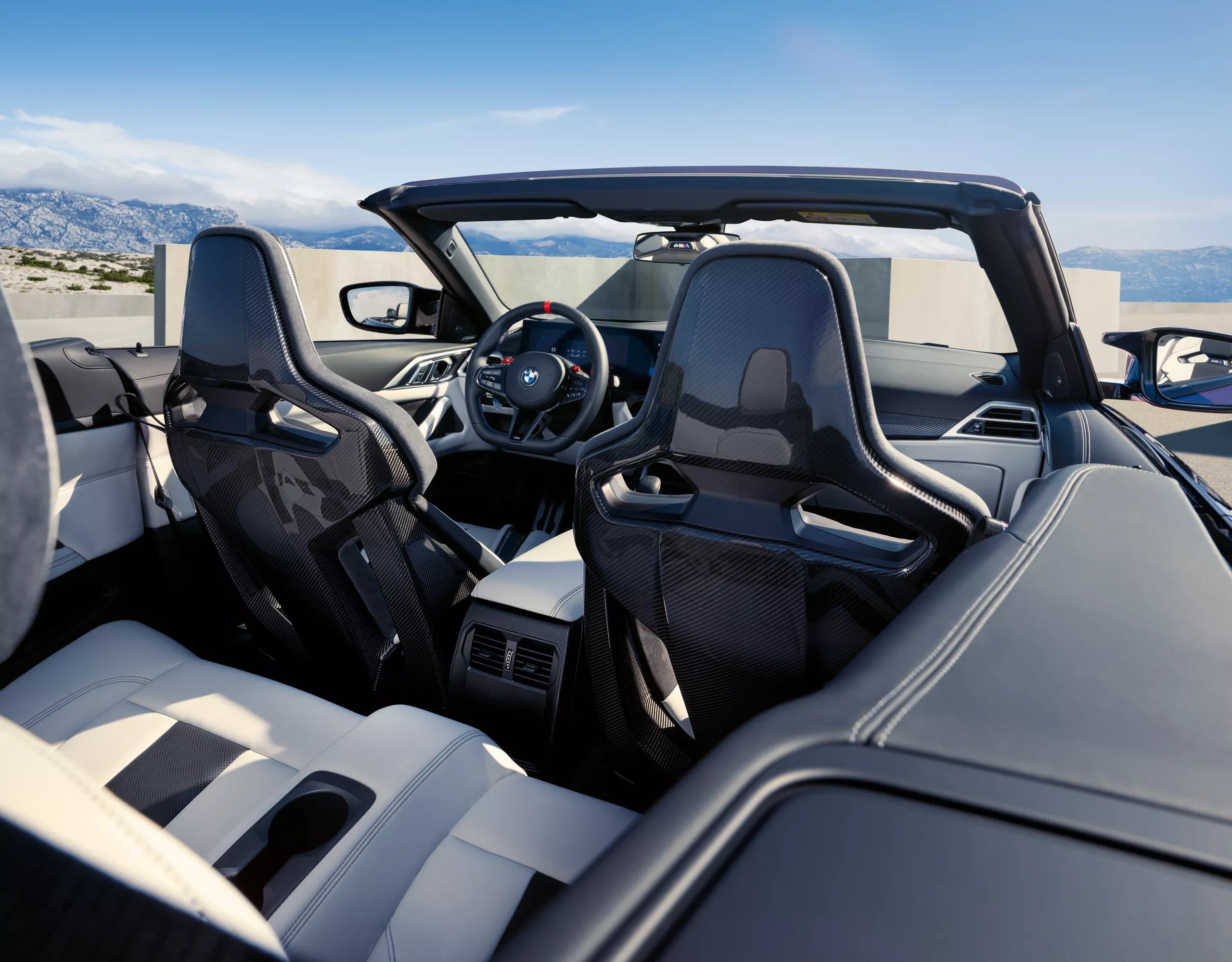 BMW M4 Competition Convertible pink interior