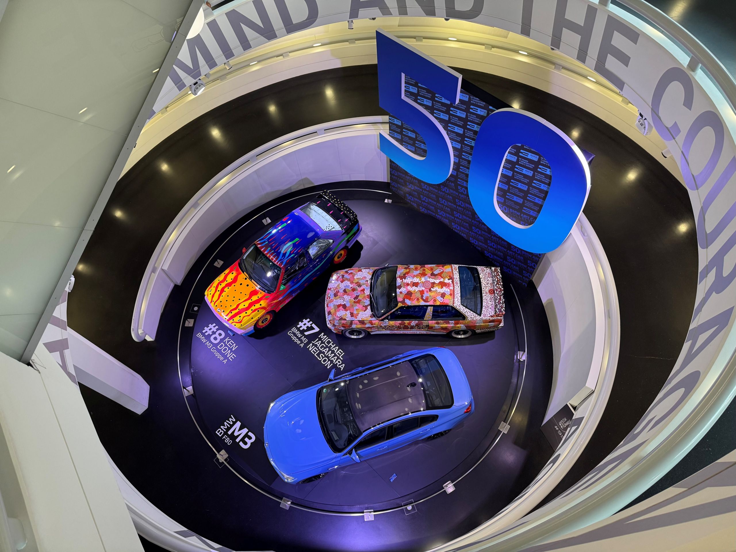 BMW Museum Ausstellung "50 Jahre BMW Art Cars und BMW 3er."