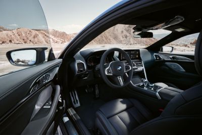 BMW 8 Series Coupé M blue interior