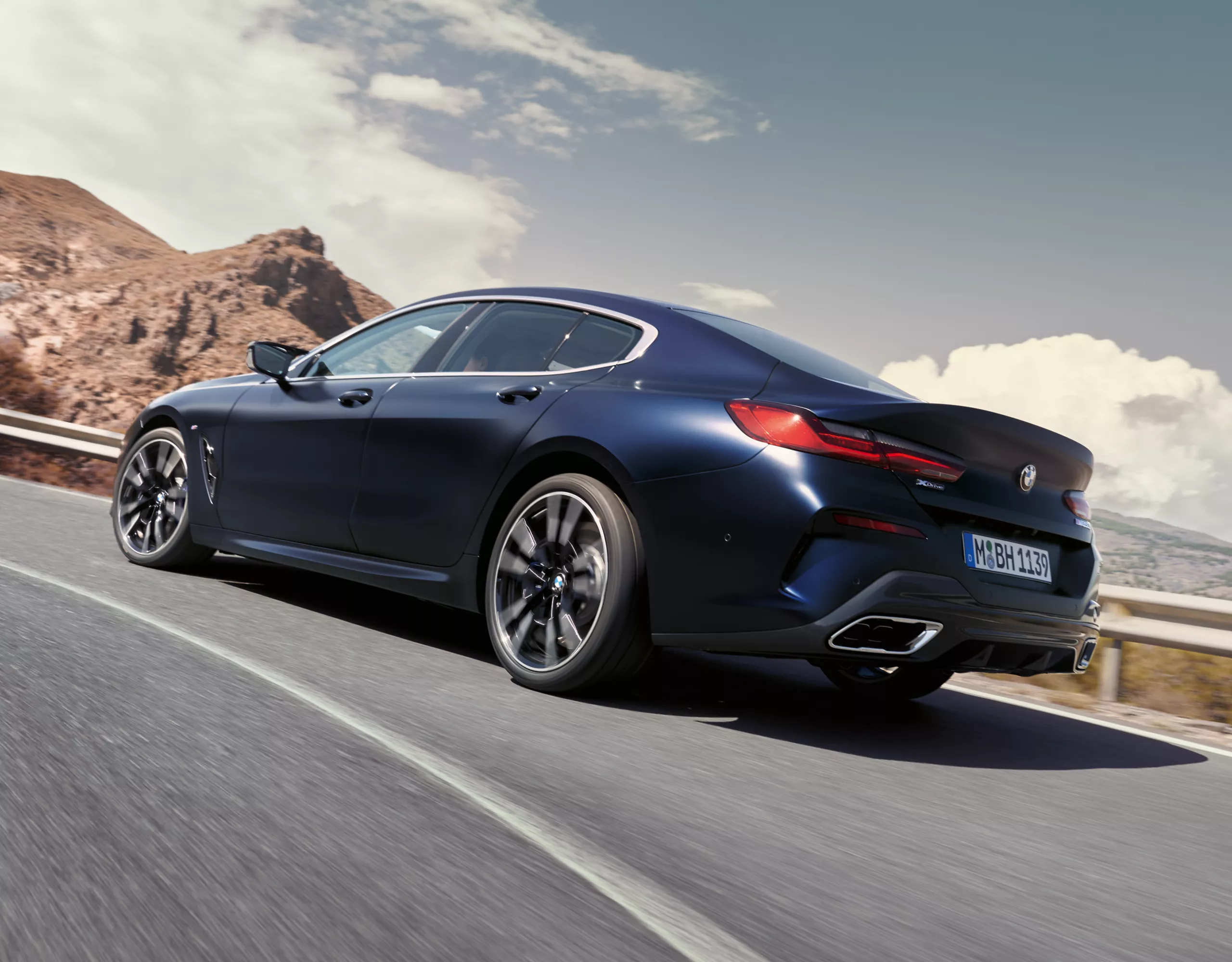 BMW 8 Series Gran Coupé M models black rear view 