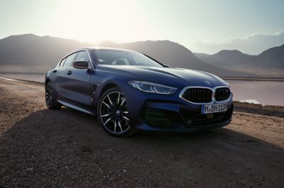 BMW 8 Series Gran Coupé M models black front view 
