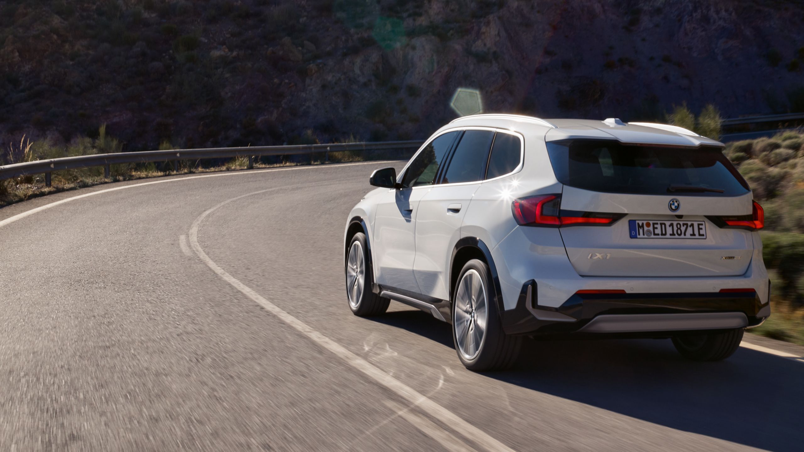 Exterior of the BMW iX1 rear view