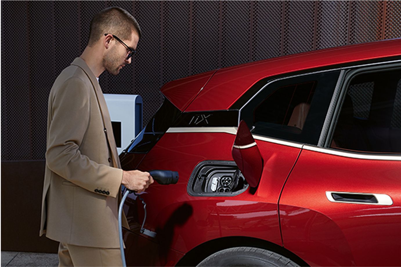 BMW Electric car Fully charged for long journeys