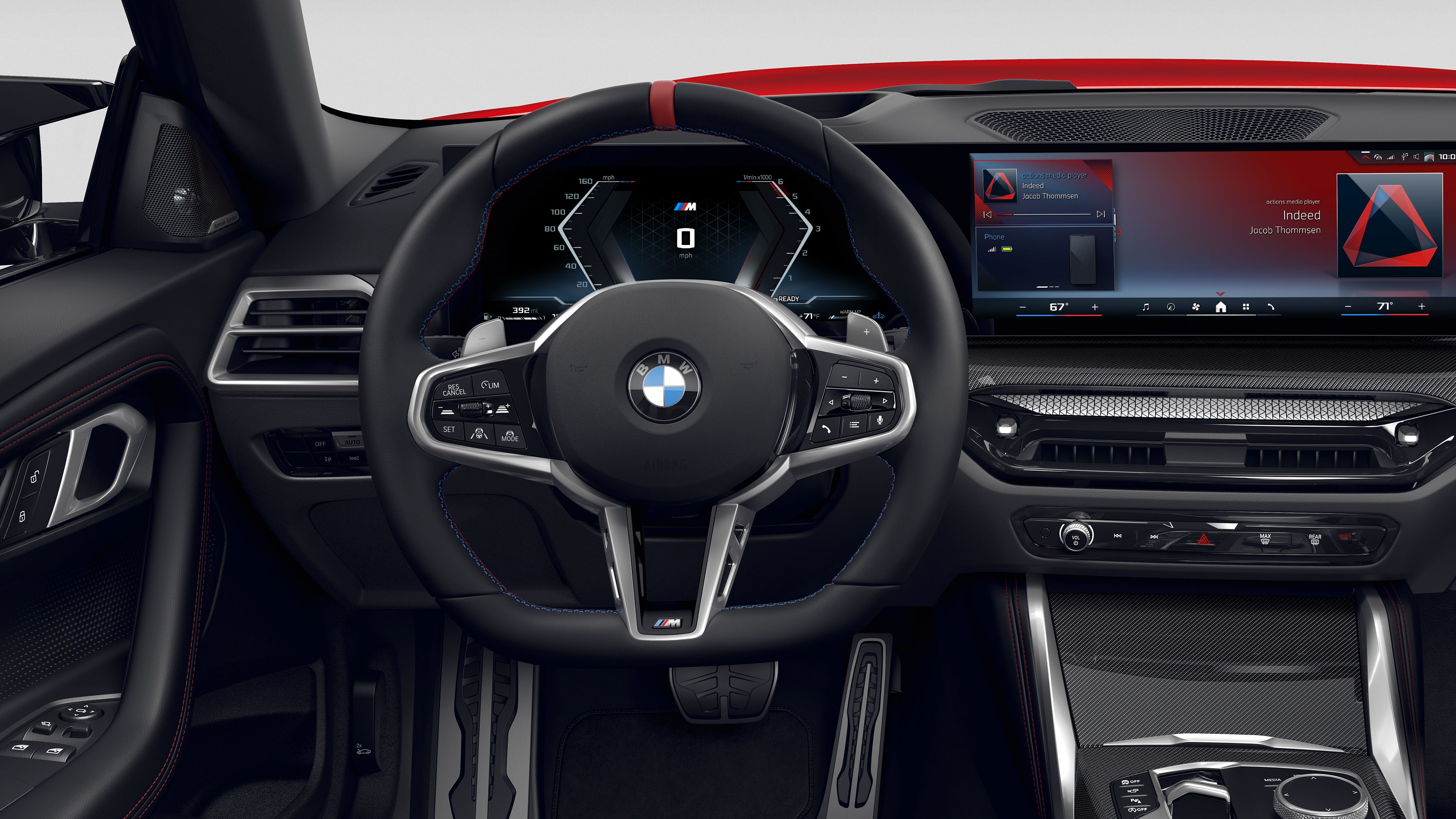BMW M240i xDrive Coupe M leather steering wheel