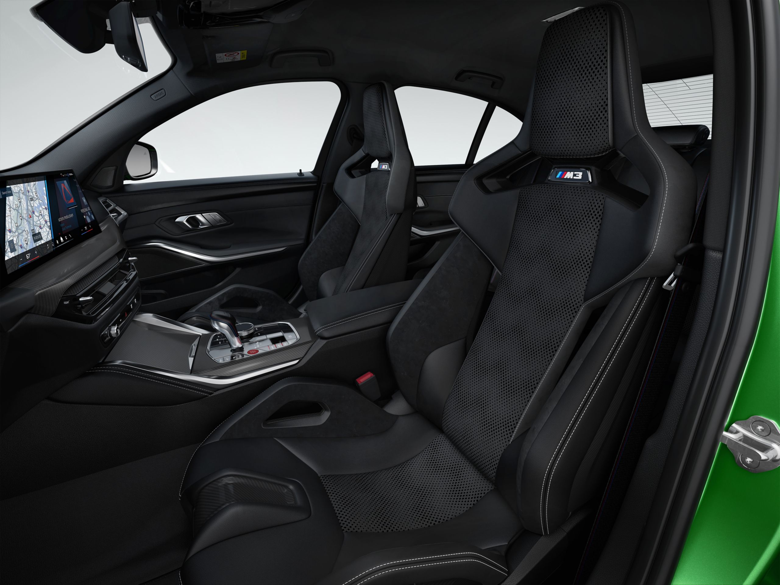 The available M Carbon Bucket Seats of the BMW M3 Competition Sedan