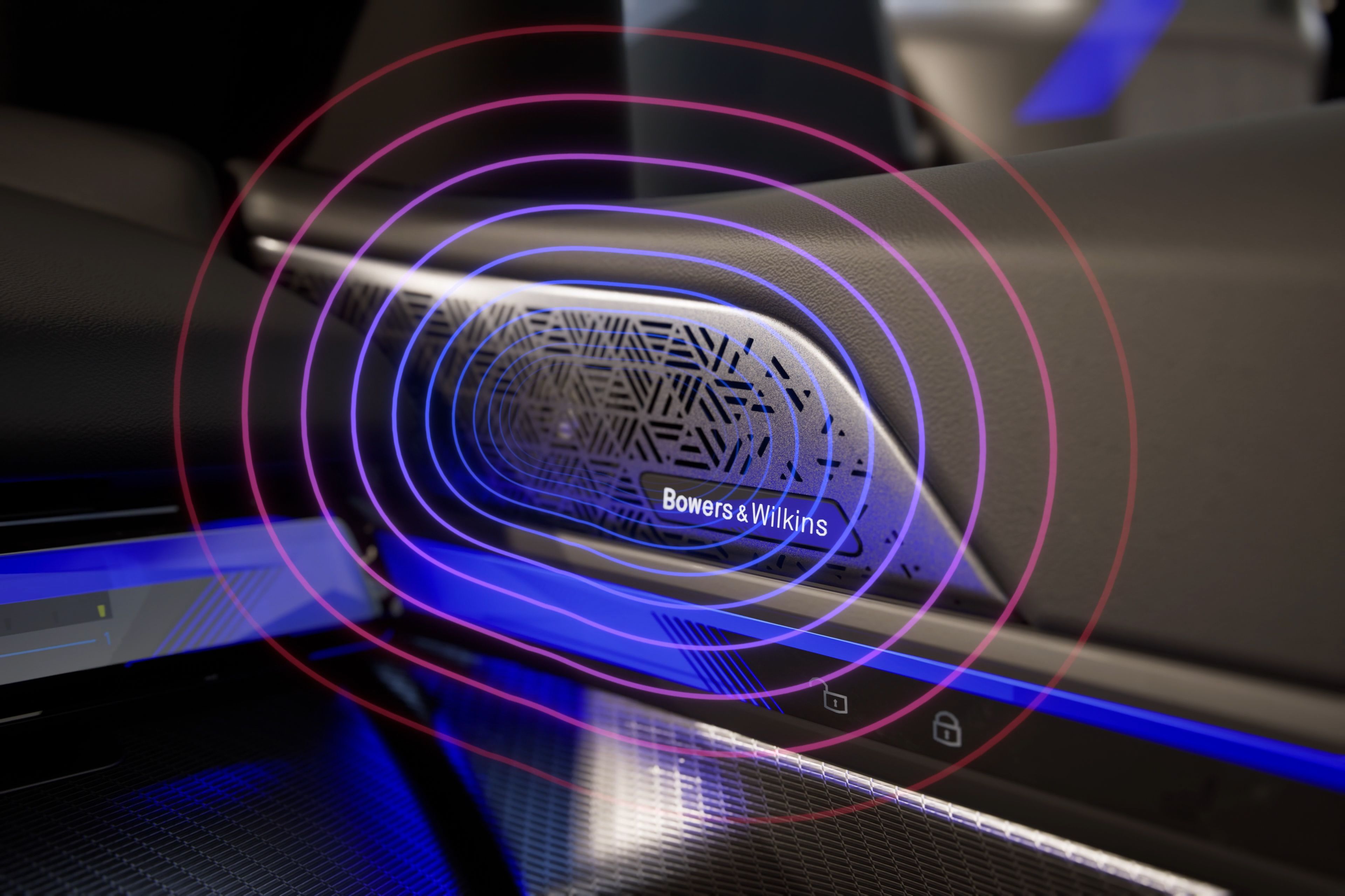 The Bowers & Wilkins Surround Sound System in the BMW 5 Series Sedan Plug-in Hybrid